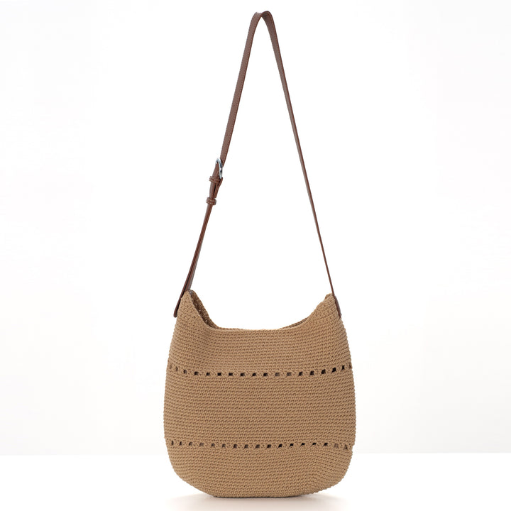 Comfortable crossbody bag made of crocheted material Stornfield