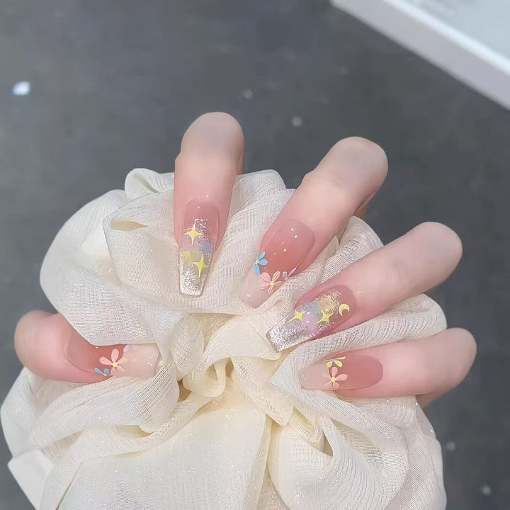 Crystal Embellished Press-On Nails Stornfield