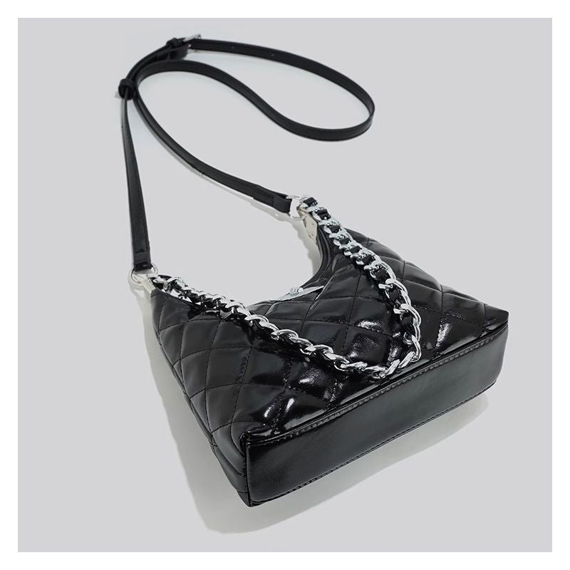 Quilted Chain-Handled Shoulder Bag Stornfield