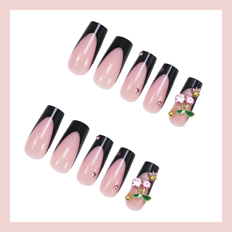 Artificial nail set with glamorous accents and elegant designs Stornfield