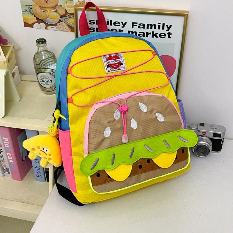Whimsical Hamburger-Themed Backpack Stornfield