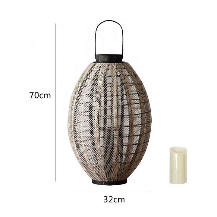 Elegant lantern with metal grid Stornfield