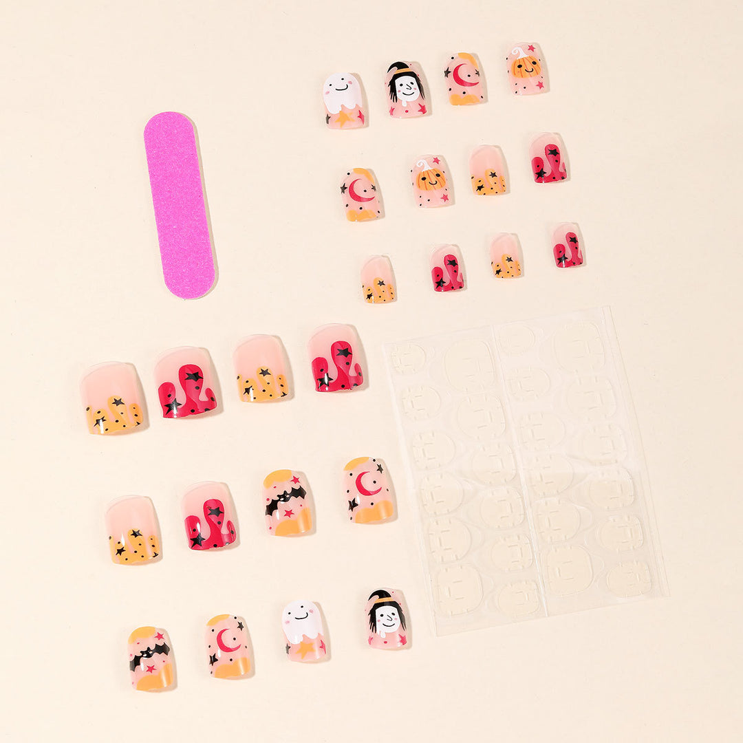 Halloween-Themed Whimsical Nail Art Set Stornfield