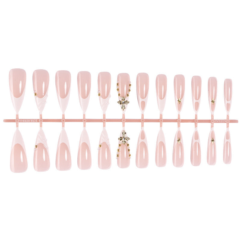 Elegant artificial nail set with unique embellishments Stornfield