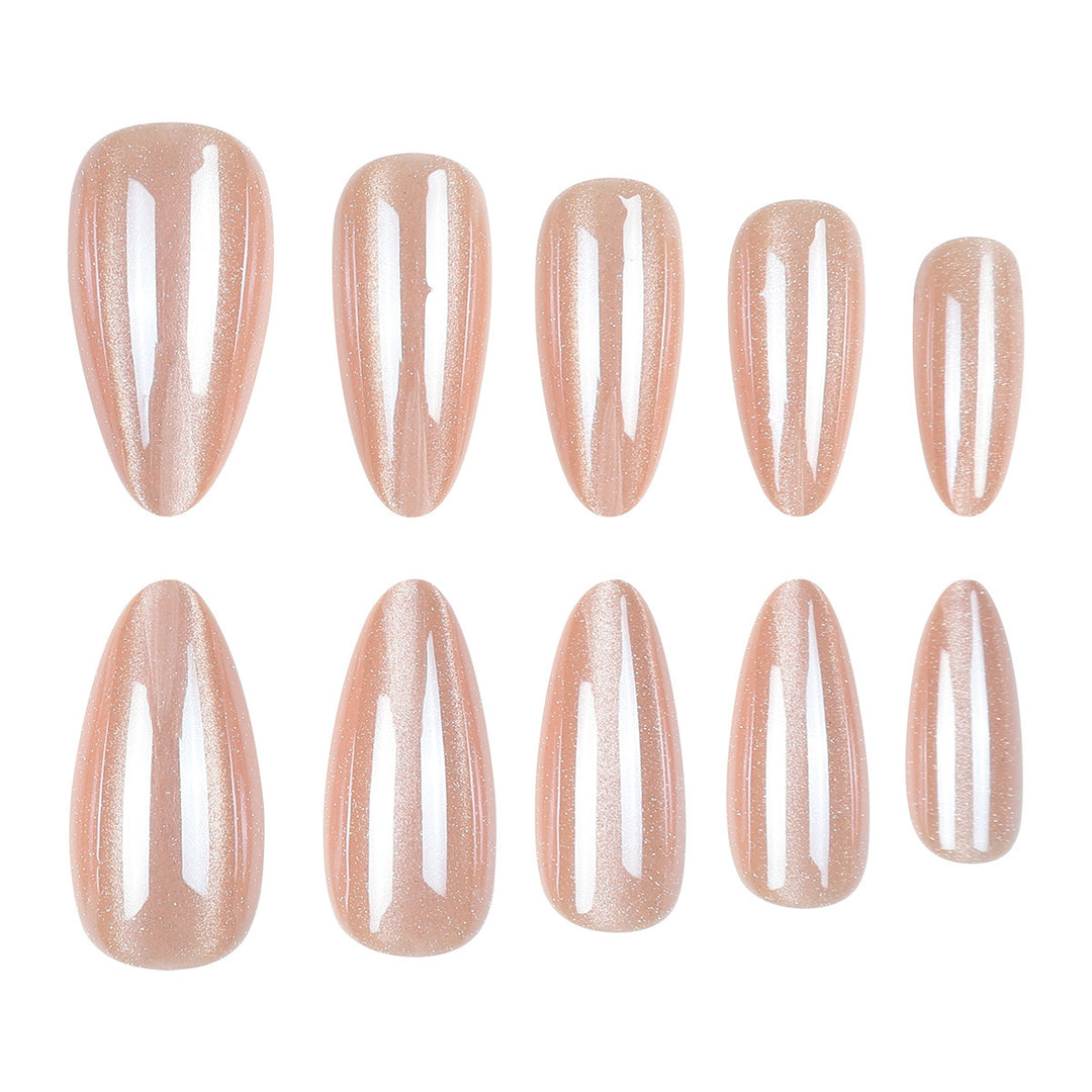 Glossy Stiletto Press-On Nails with Sparkling Finish Stornfield
