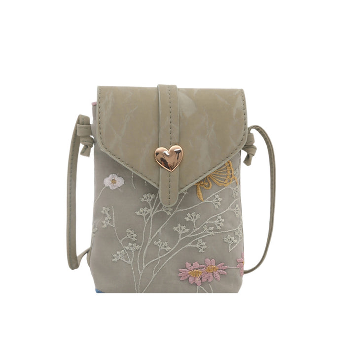 Elegant Floral Embroidered Crossbody Bag