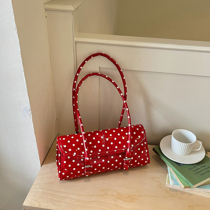 Polka Dot Handheld Satchel Bag