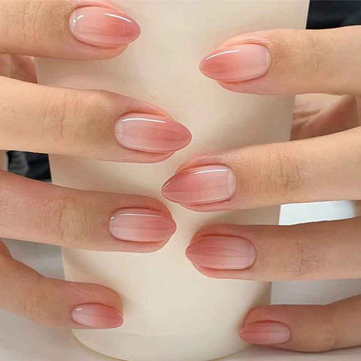 Acrylic nail set with elegant French-style design Stornfield