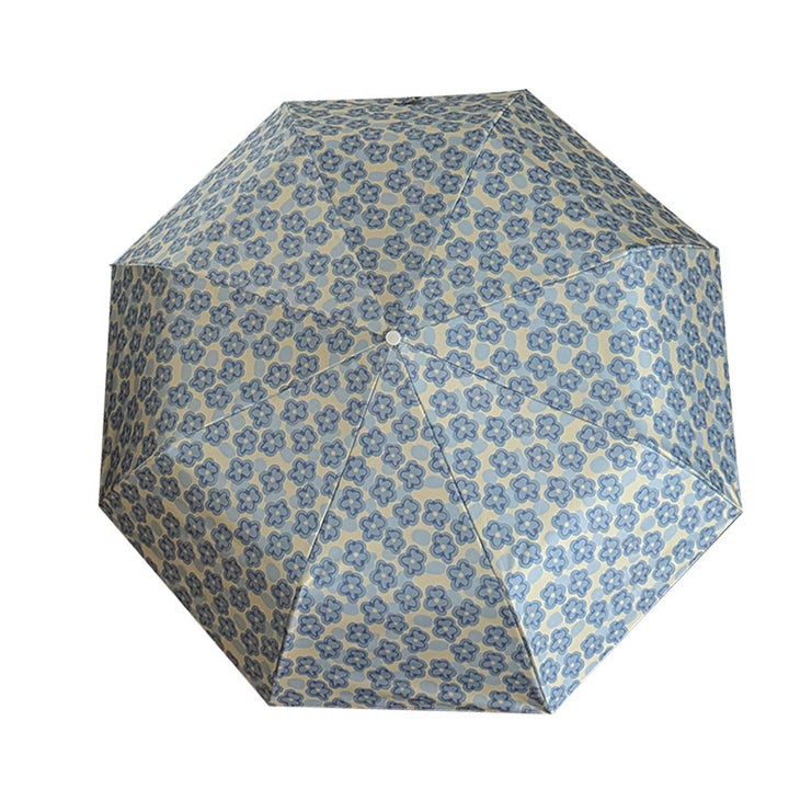 Ladies Collapsible Umbrella with Elegant Floral Pattern Stornfield