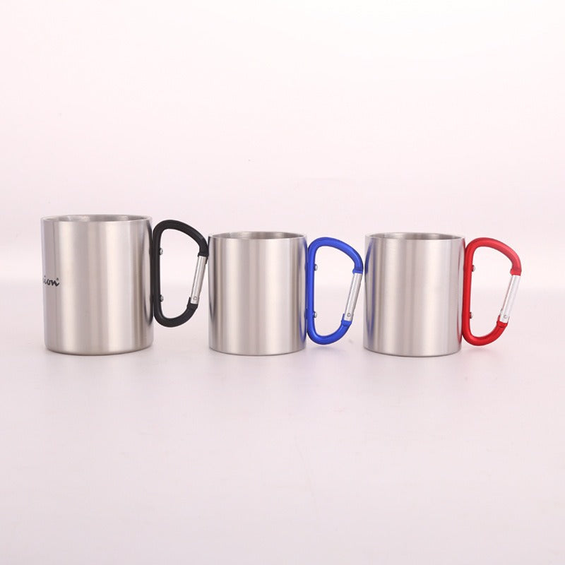 Women's Stainless Steel Coffee Mug with Carabiner Handle Stornfield