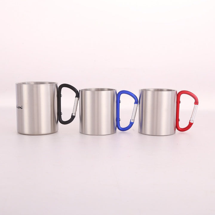 Women's Stainless Steel Coffee Mug with Carabiner Handle Stornfield