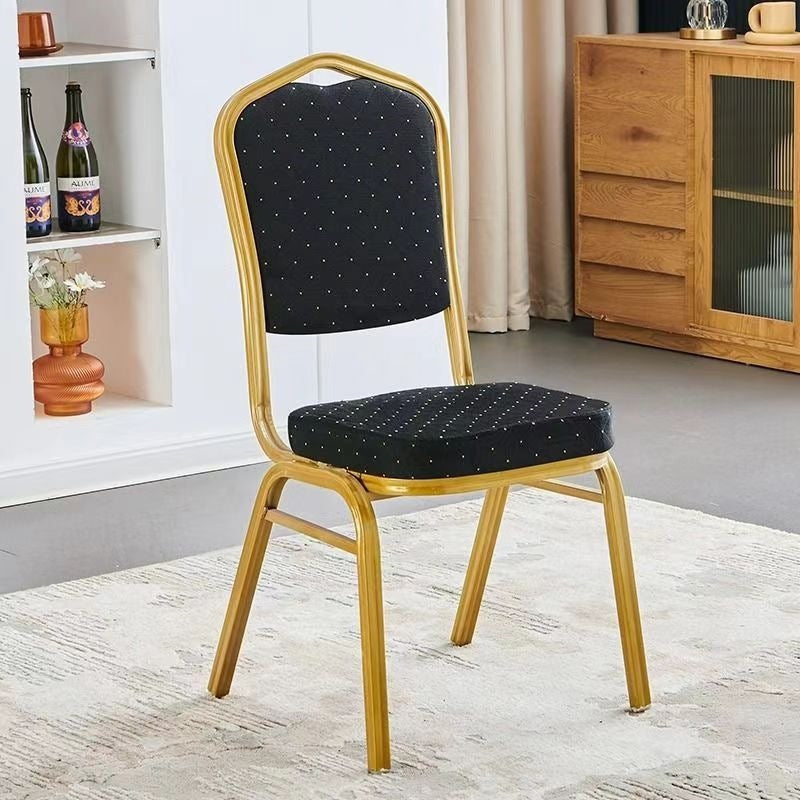 Elegant Upholstered Dining Chair with Gold Frame Stornfield