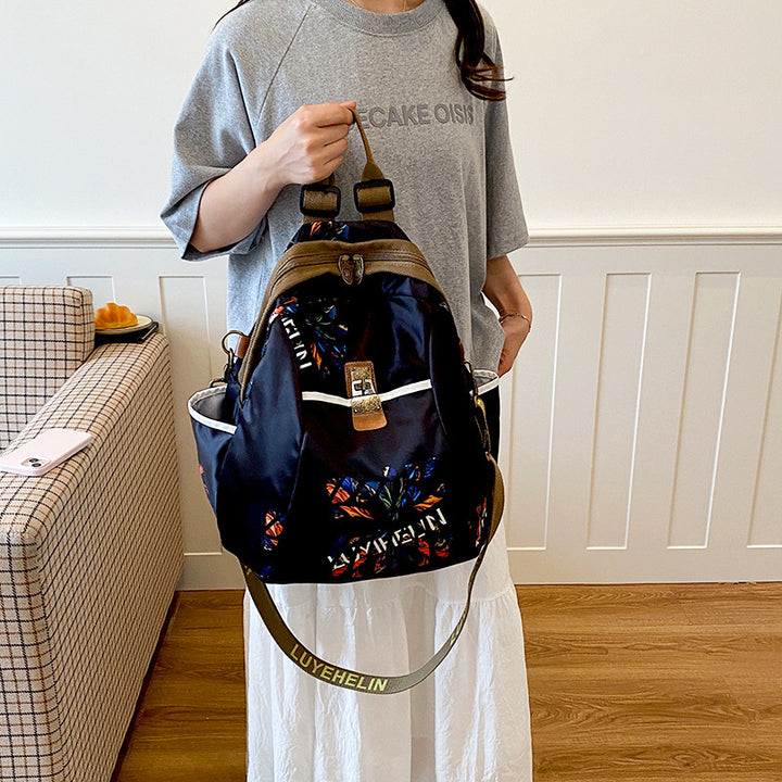 Artistic Floral Drawstring Backpack Stornfield