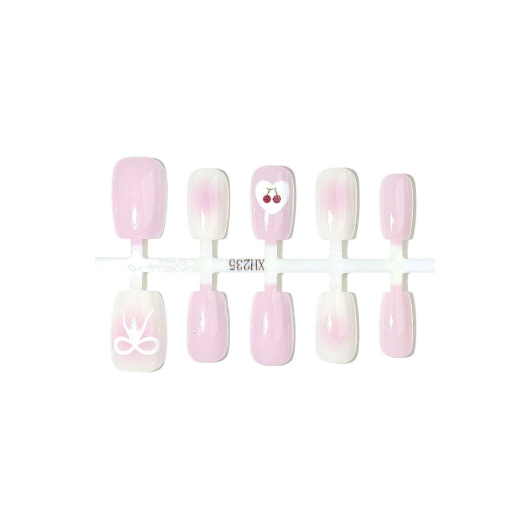 Decorative Press-On Nail Art Set with Unique Designs