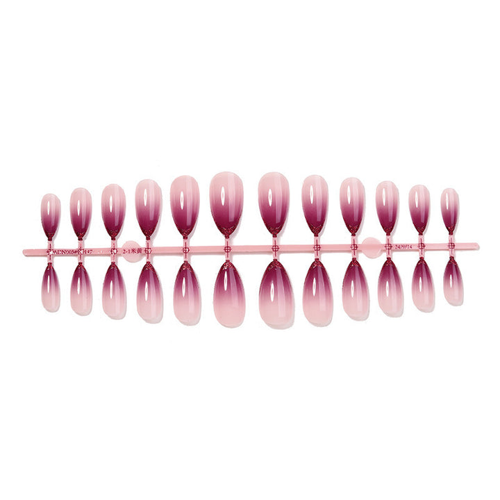 Nail set with elegant ombre color gradients Stornfield
