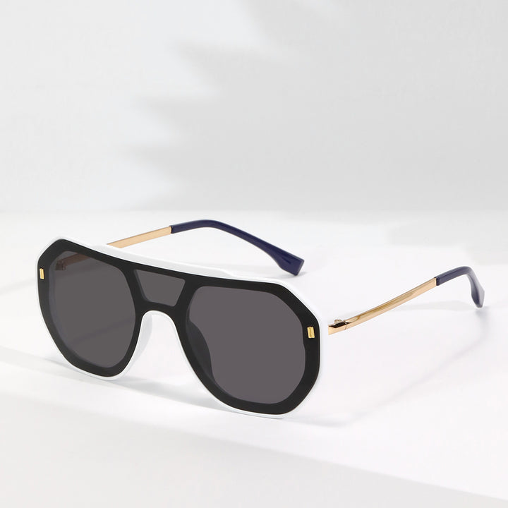 Women oversized geometric sunglasses with elegant frame Stornfield
