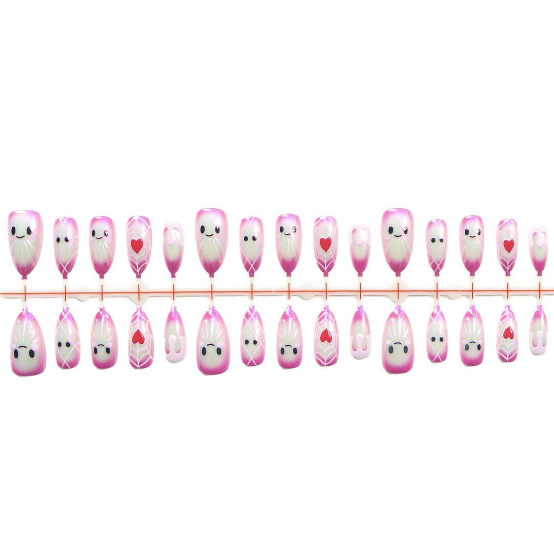 Whimsical Character Press-On Nail Art Set Stornfield