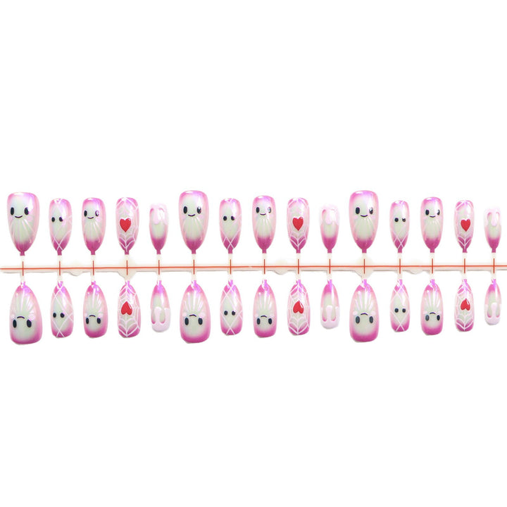 Whimsical Character Press-On Nail Art Set Stornfield