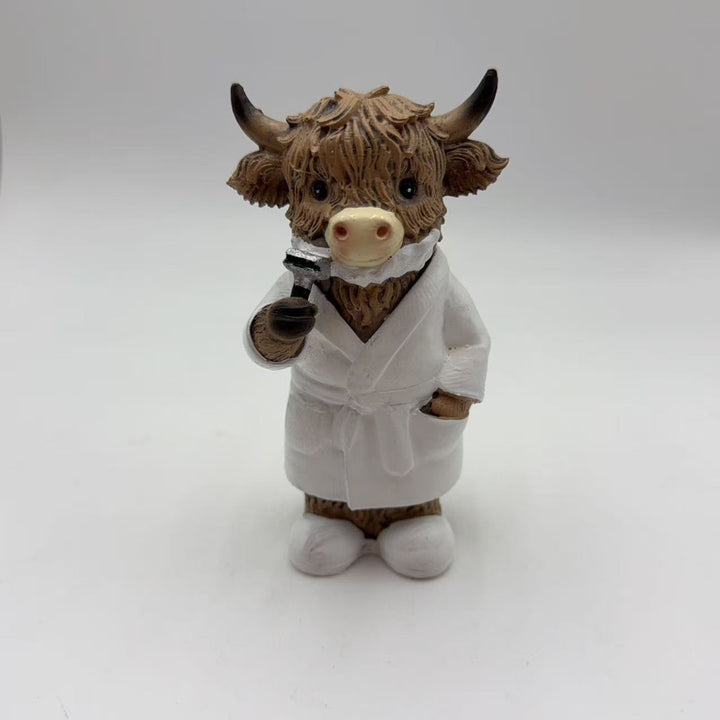 Funny Highland Cattle Bathroom Figure Stornfield