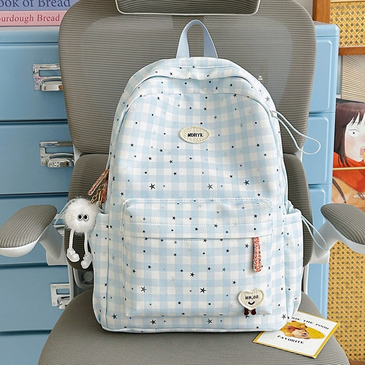 Stylish Checkered Mini Backpack Stornfield