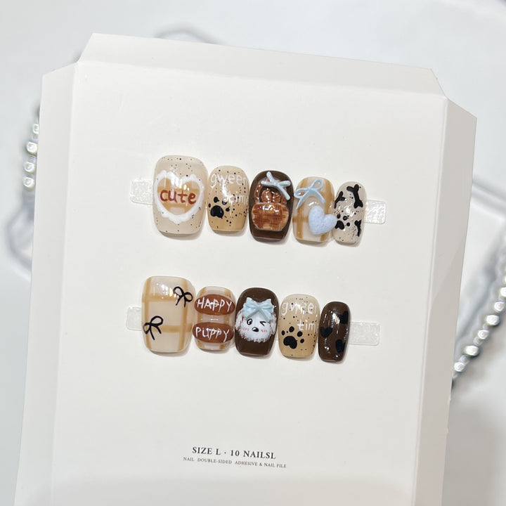 Themed Press-On Nail Art Set with Hello Kitty Designs Stornfield