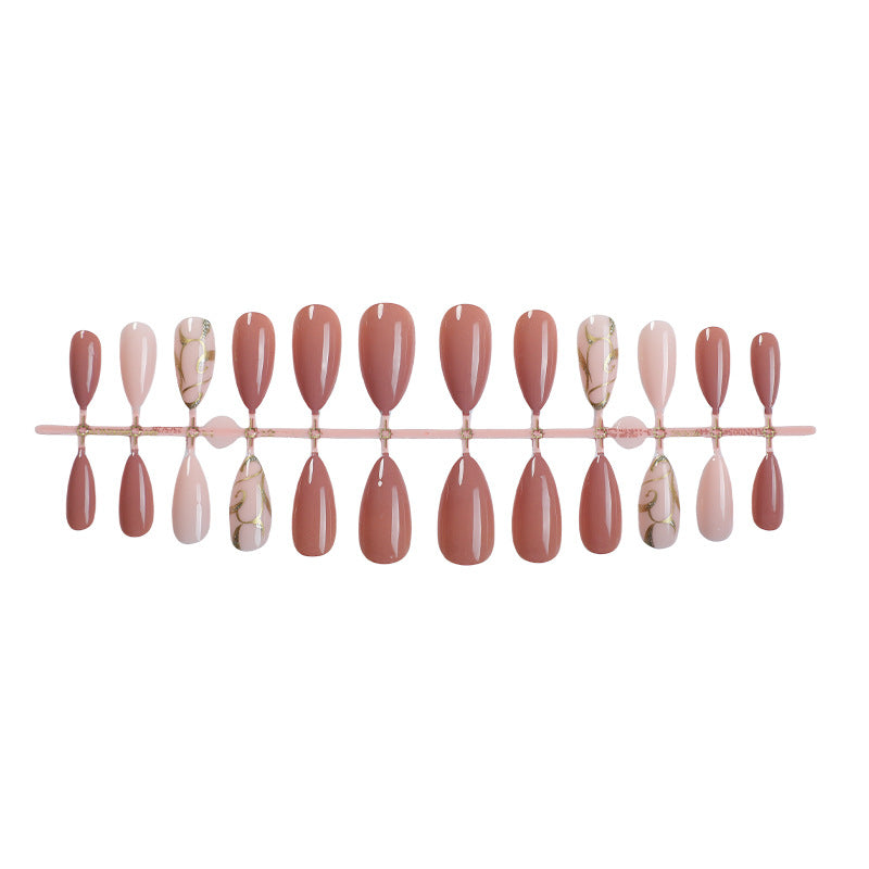 Artificial nail set with elegant flower pattern Stornfield