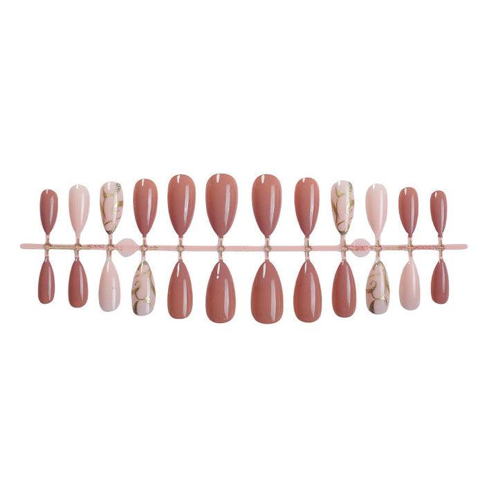 Artificial nail set with elegant flower pattern Stornfield