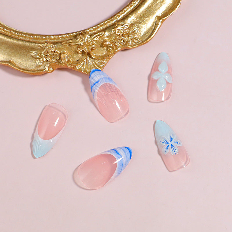 Premium Press-On Nail Set with Decorative Accents Stornfield