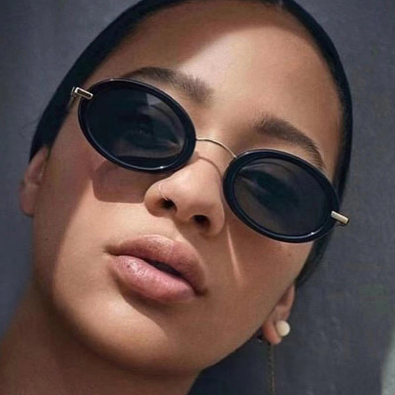 Ladies fashionable sunglasses in elegant oval design Stornfield