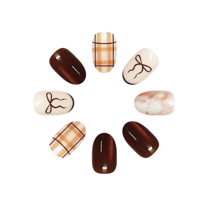 Chic Patterned Press-On Nail Set Stornfield