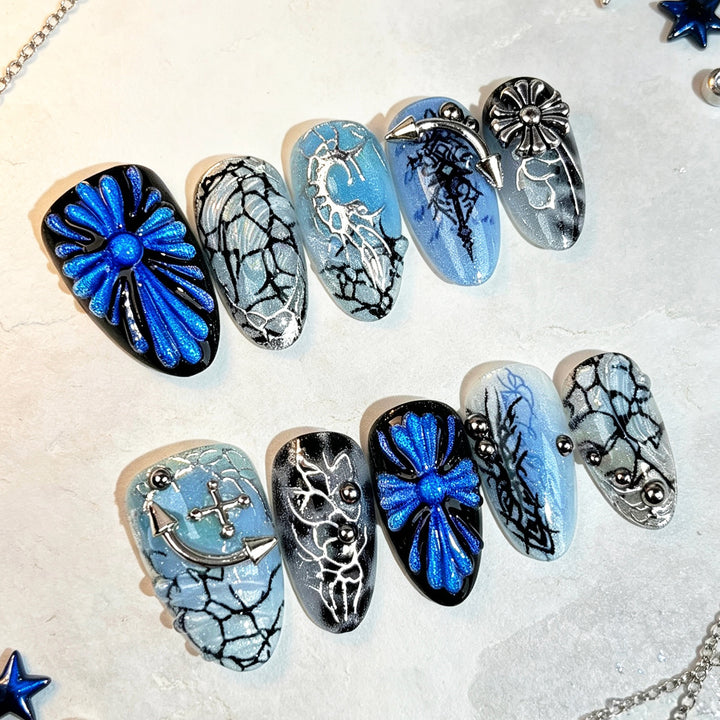 Artistic Gel Press-On Nail Set