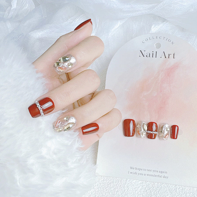 Handmade Press-On Nail Set Stornfield