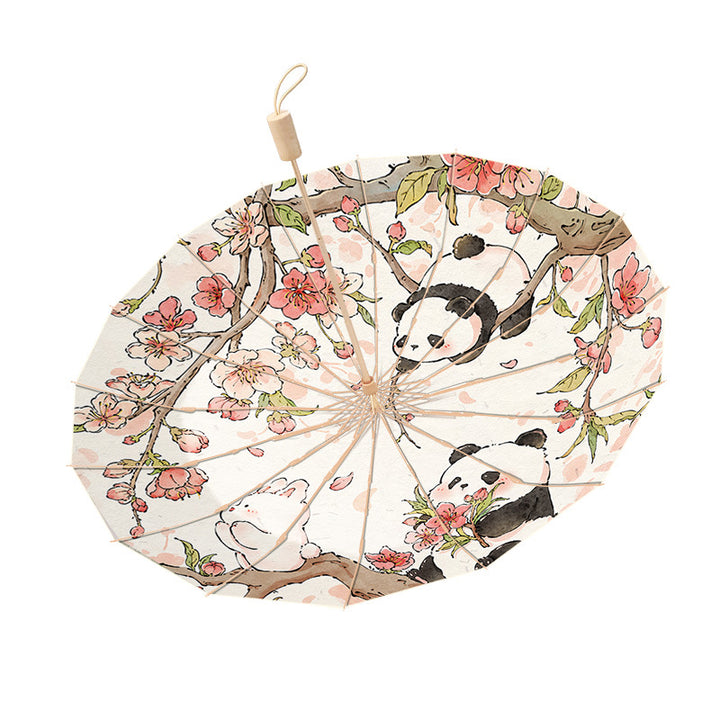Ladies Folding Umbrella with Playful Animal Design Stornfield