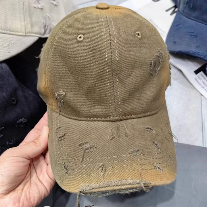 Men's Distressed Denim Baseball Cap Stornfield