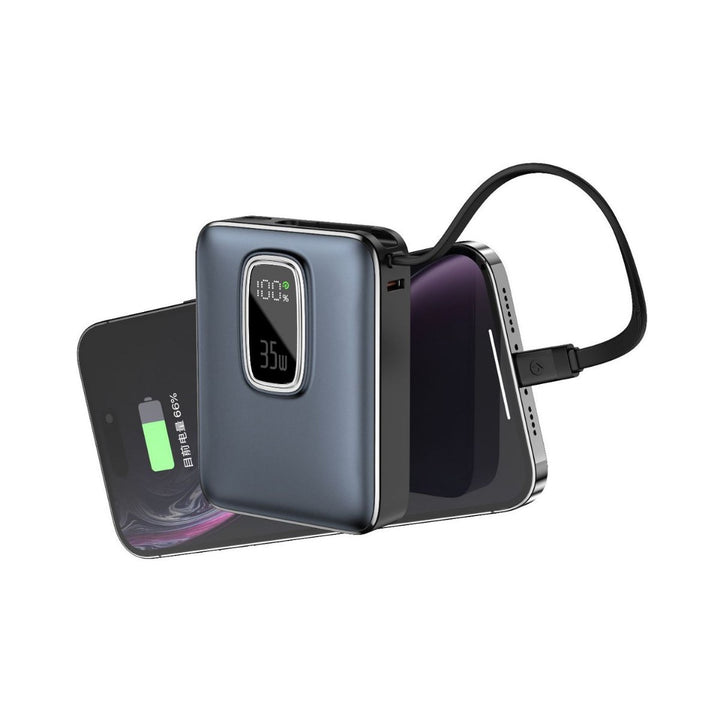 Portable power bank with integrated LED display and fast charging function Stornfield