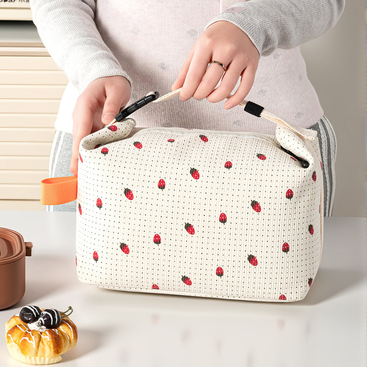 Insulated Lunch Carrier Bag with Fun Strawberry Design Stornfield