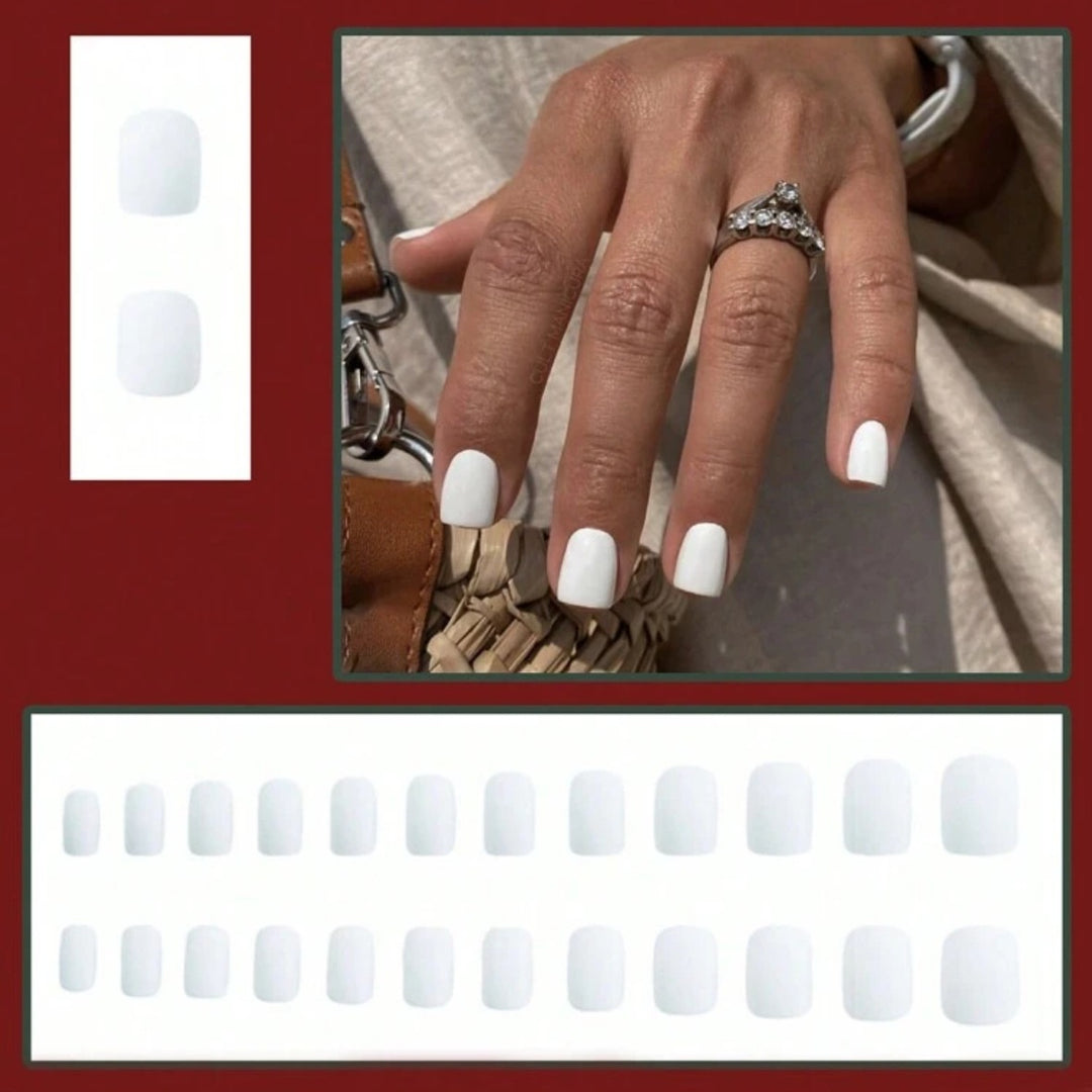 Acrylic nail set with elegant high-gloss finish and easy-care surface Stornfield