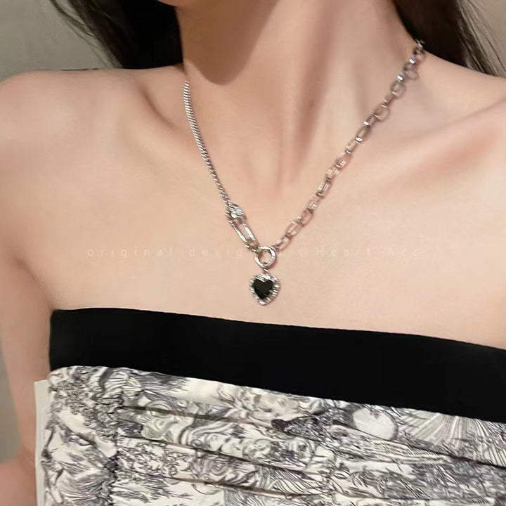 Heart-Shaped Pendant Necklace with Chain Stornfield