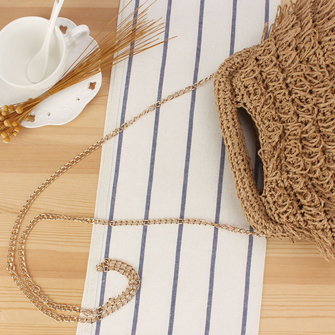 Designer handbag with intertwined macramé structure Stornfield