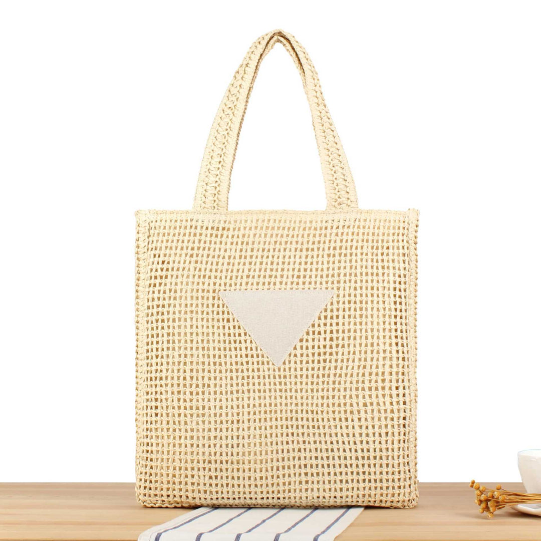 Handbag Made of Natural Wicker with Minimalist Details Stornfield