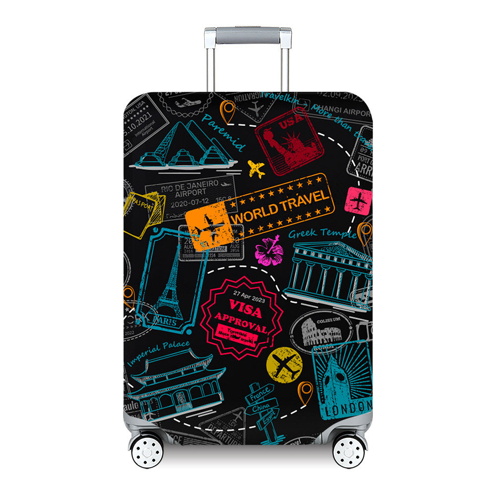 Women's Hard Shell Travel Suitcase with Custom Statement Design Stornfield
