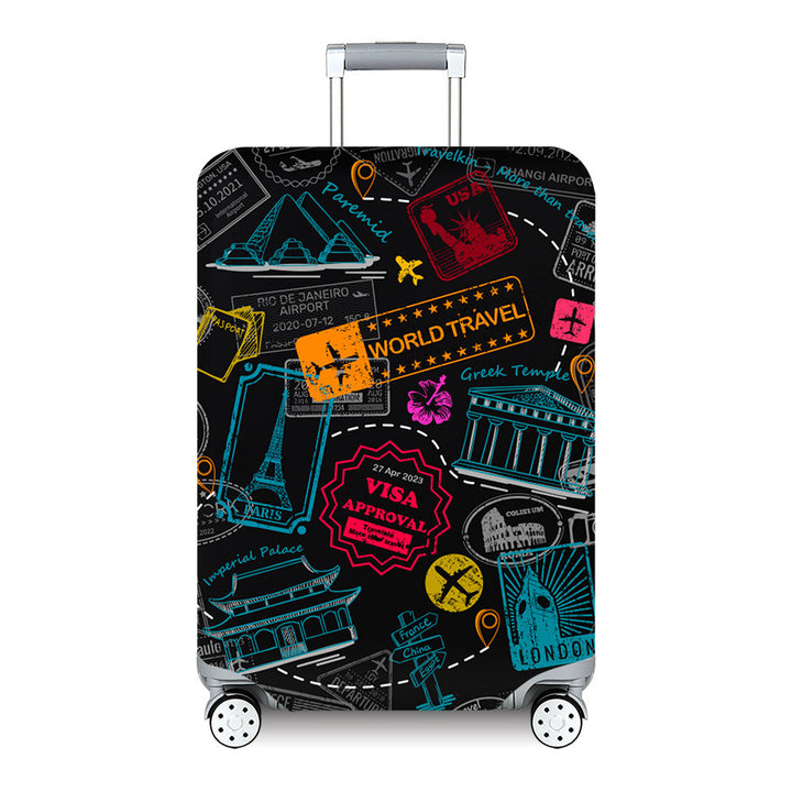 Women's Hard Shell Travel Suitcase with Custom Statement Design Stornfield