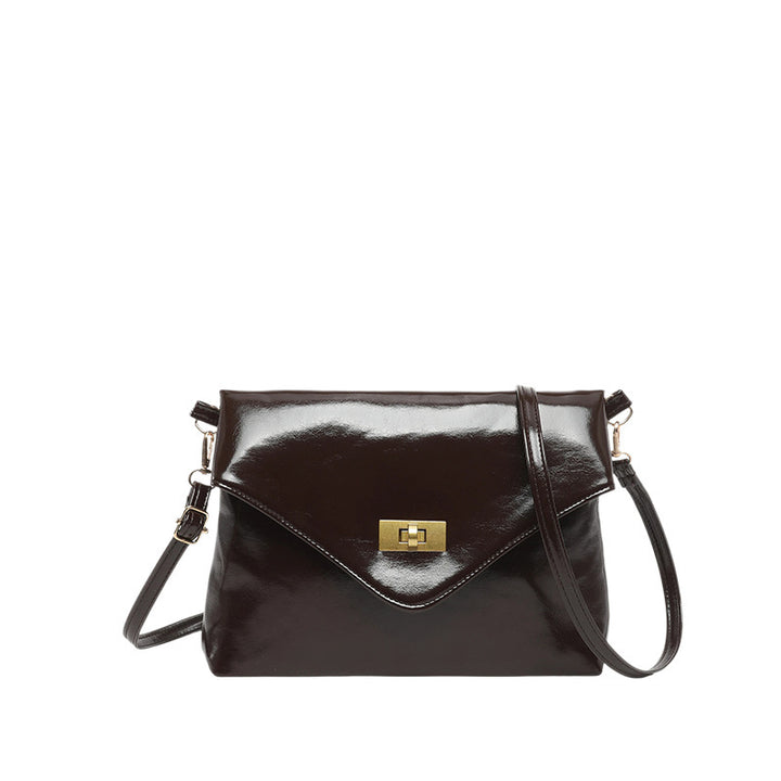 Elegant Leather Envelope Clutch