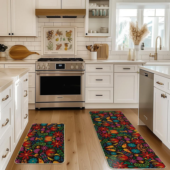 Vibrant Day of the Dead Decorative Rug