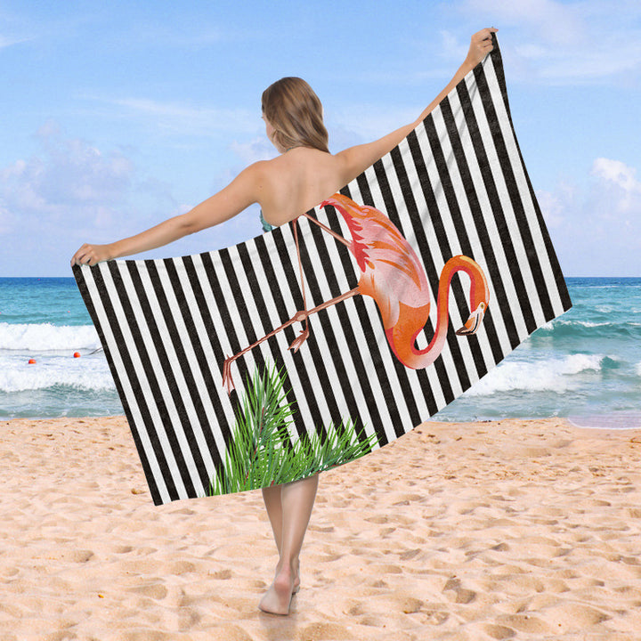 Beach towel with creative heart design Stornfield