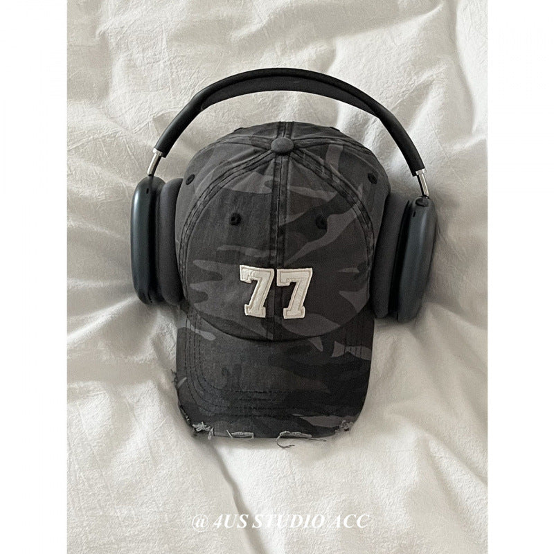 Women's Distressed Camouflage Baseball Cap Stornfield