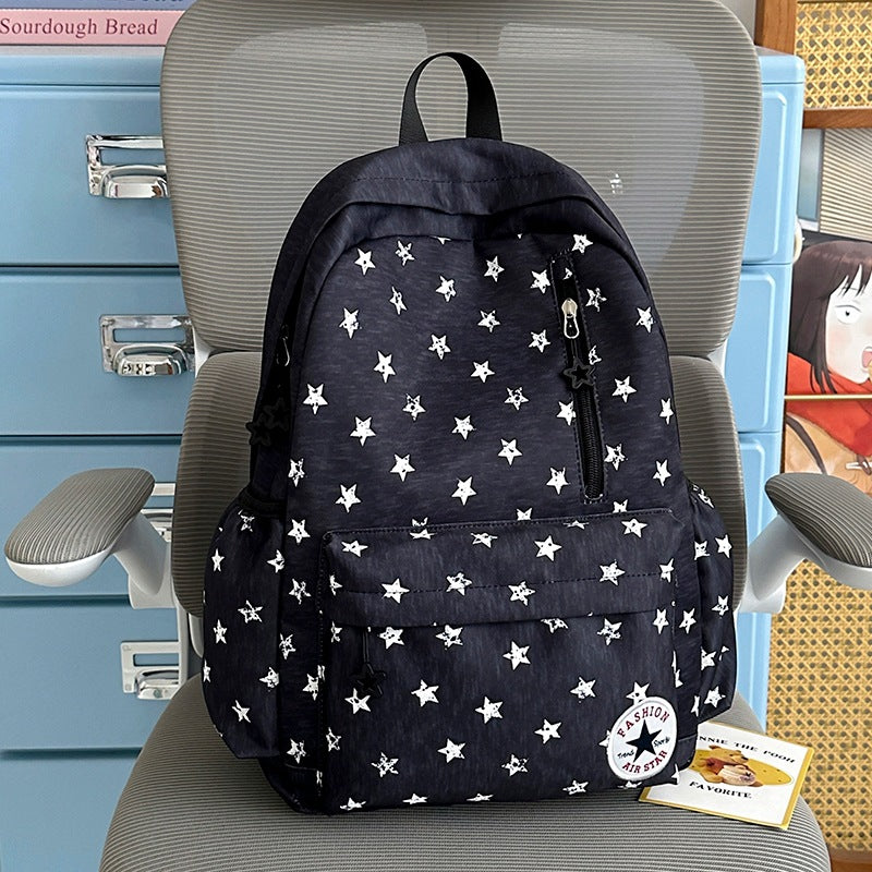 Star-Embellished Casual Backpack Stornfield
