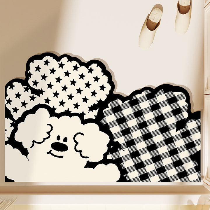 Cute Cartoon Bunny Decorative Doormat Stornfield