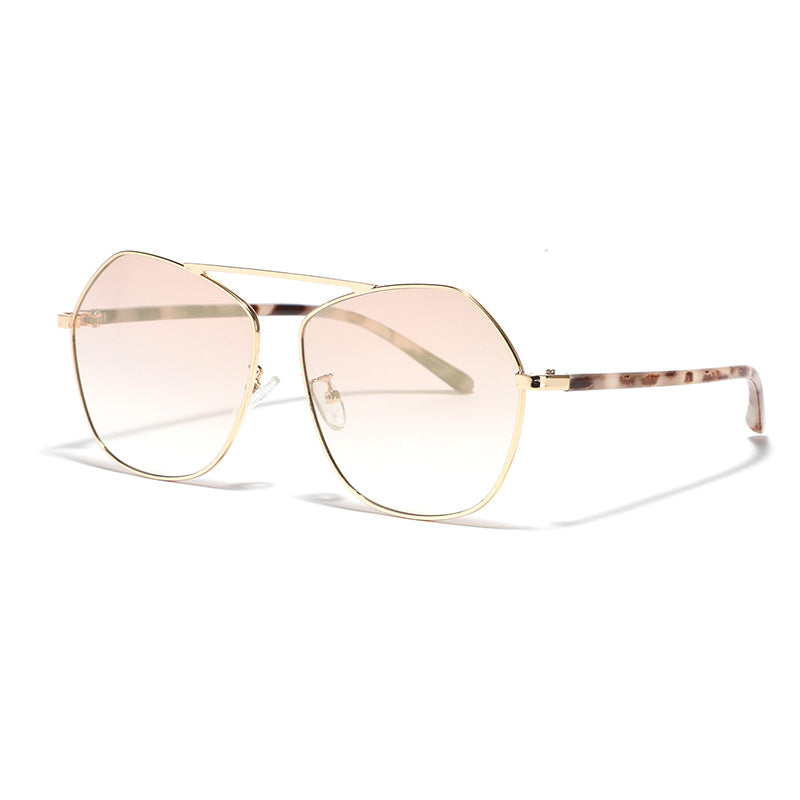Women's geometric sunglasses with luxurious metal frame Stornfield