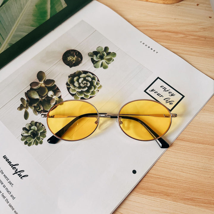 Retro Oval Frame Sunglasses Stornfield